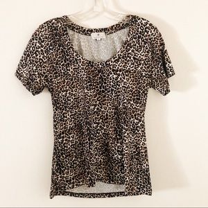 Socialite Nordstrom Animal Print Tee